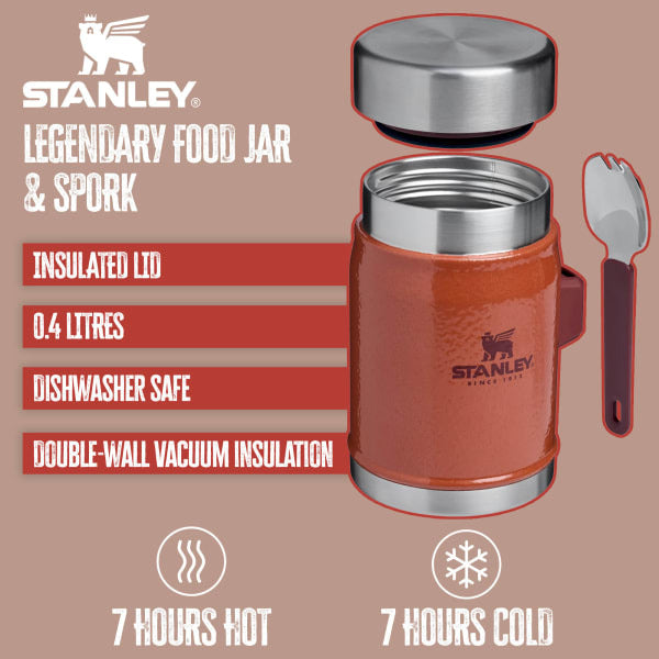 Stanley food jar with spork 0.4L (British brand)