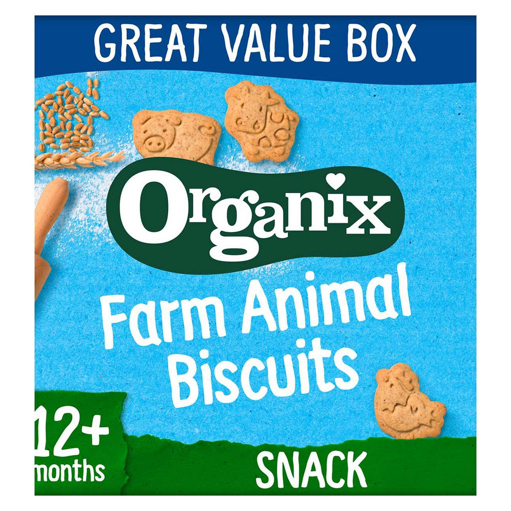 Organix Farm Animal Organic Toddler Snack Biscuits 100g