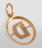 Annoushka yellow gold diamond initial D pendant - British product