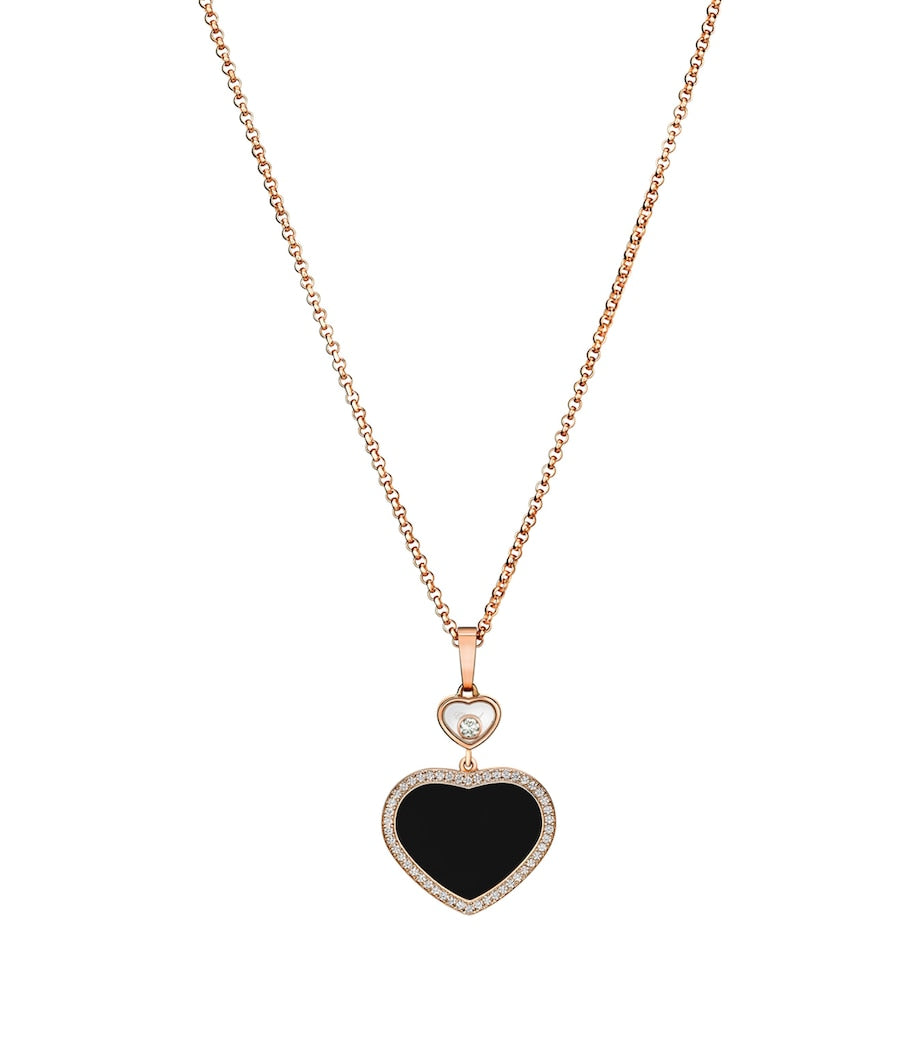 Chopard Happy Hearts rose gold pendant with diamond, imported from the UK