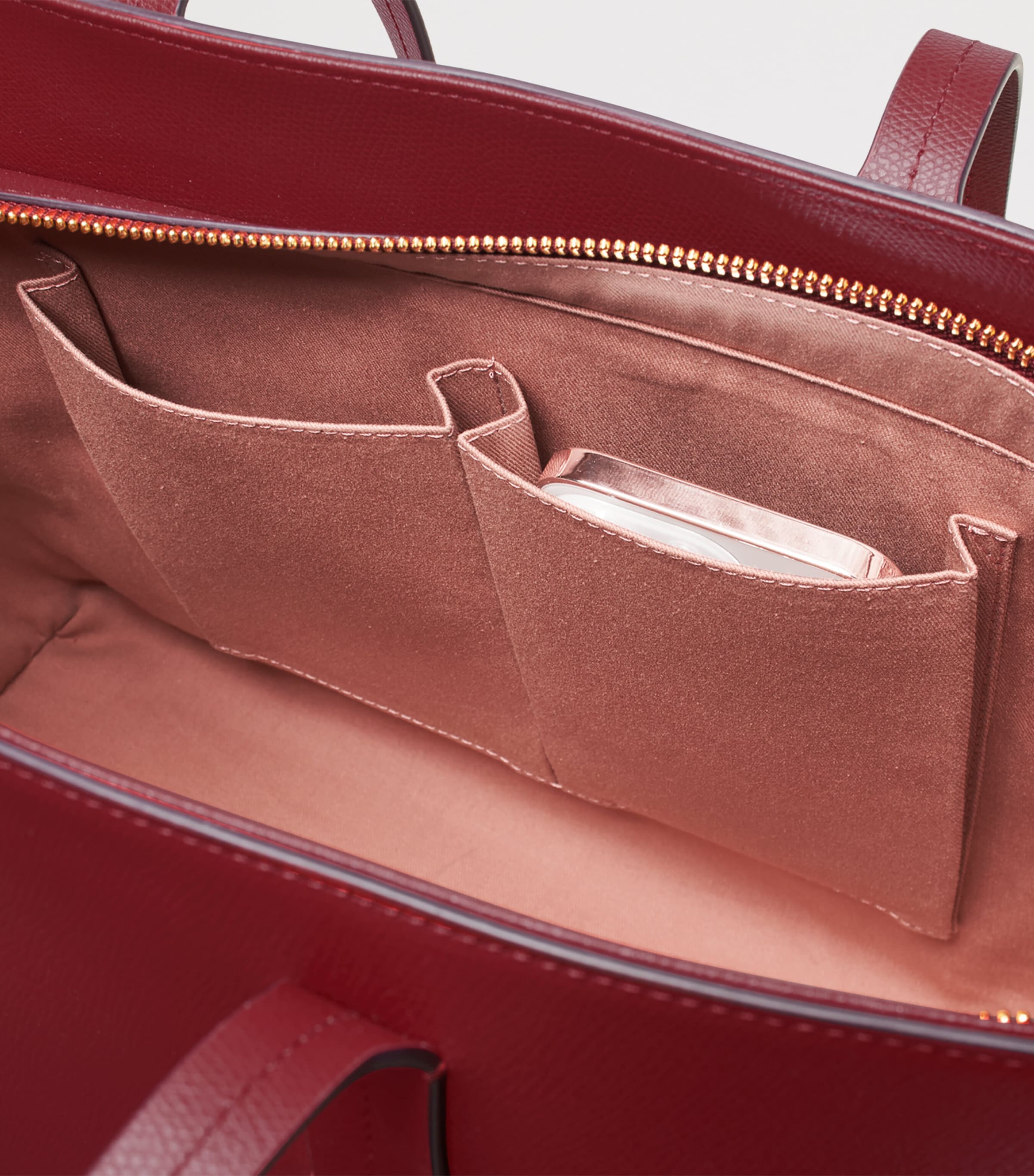 Aspinal Of London East West leather tote bag - British product