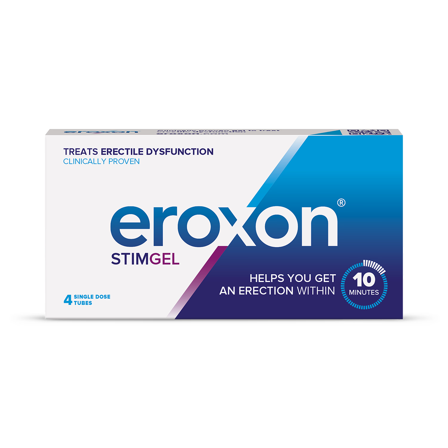 Eroxon erectile dysfunction treatment gel single-dose tube, UK version
