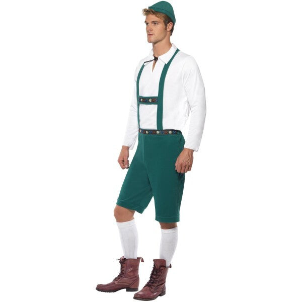 Smiffys green beer fest costume lederhosen, imported from the UK