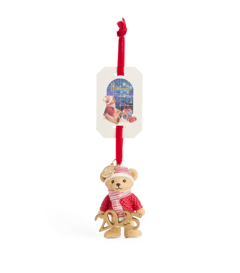 Glittering Champagne Bottle Christmas Tree Decoration