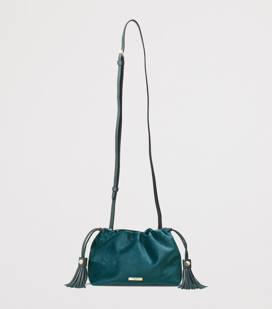Aspinal of London Freida top-handle velvet bag - British product