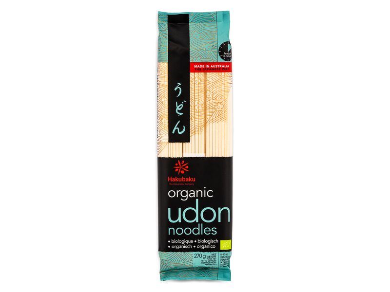 Hakubaku organic udon noodles, Japanese-style, UK version