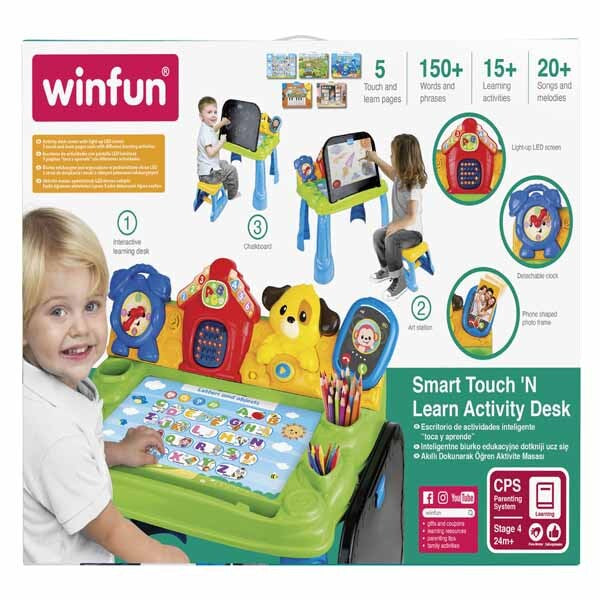 Winfun Smart Touch 'N Learn Activity Desk with stool - British product