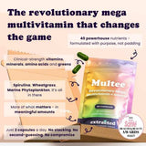 Extracted Multee multivitamin supplement 60 capsules, UK version