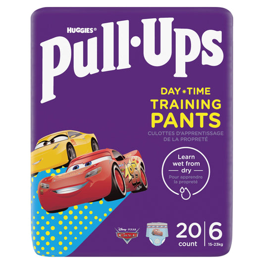 Huggies Pull Ups Trainers Boys Day Time Nappy Pants Age 2-4 Years Nappies Size 6, 15-23kg x20 nappies Sainsburys   