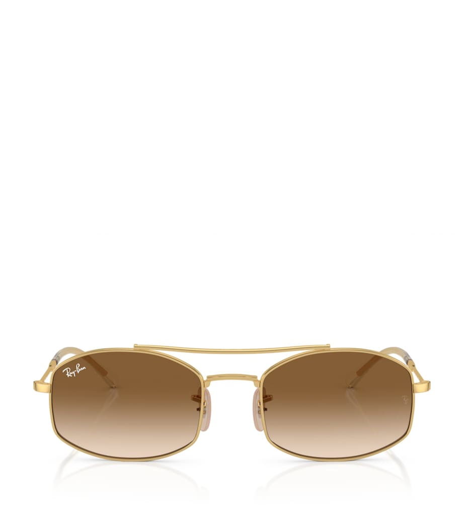 Ray-Ban metal RB3719 sunglasses with double bridge - British product