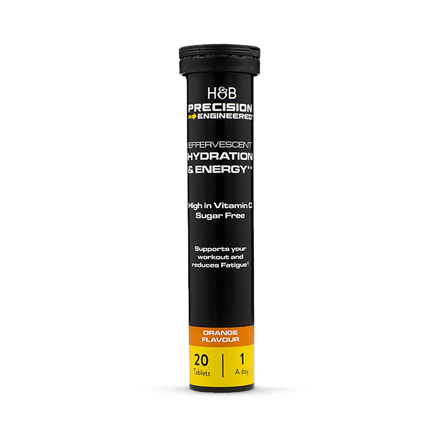 Hydration & Energy effervescent orange tablets sports supplement - British product