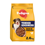 Pedigree Tender Goodness Dry Adult Dog Food Poultry 2.6kg GOODS Sainsburys   