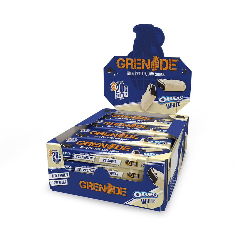 Grenade Oreo White protein bar 60g, imported from the UK