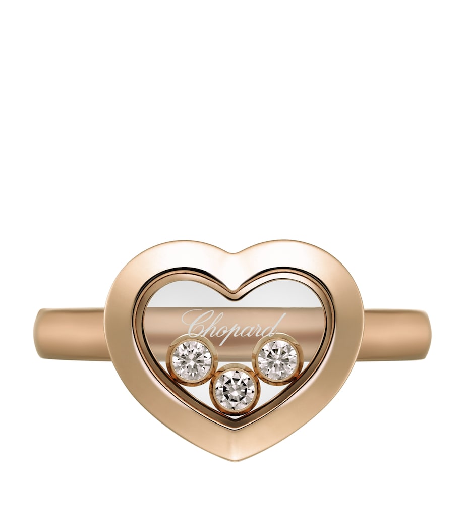 Chopard Happy Diamonds ring 18k rose gold, imported from the UK
