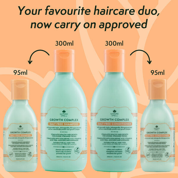 Nature Spell growth complex travel shampoo 95ml, UK version