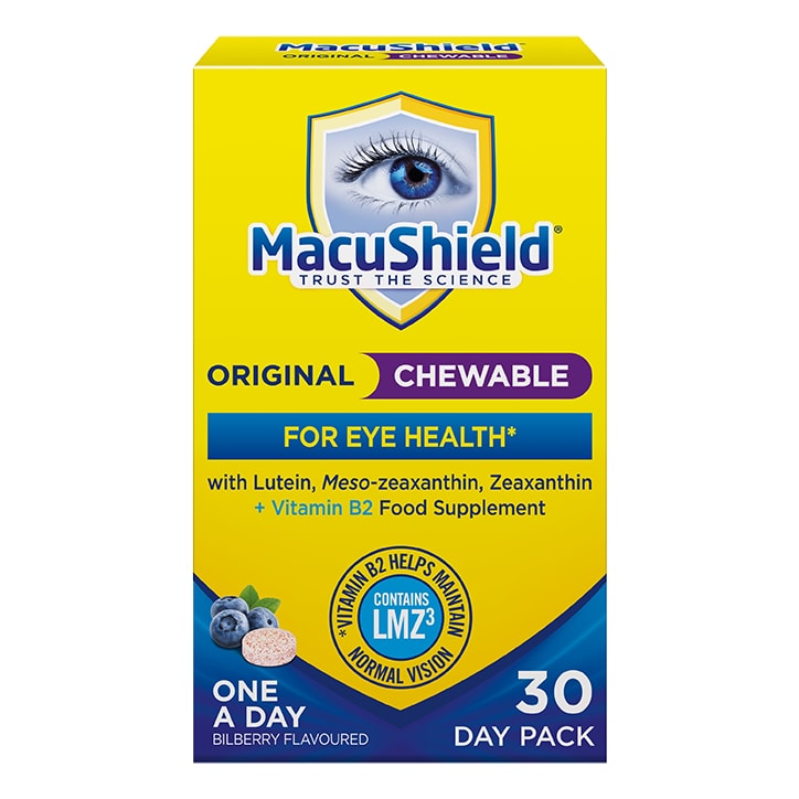 MacuShield Original Formula Bilberry Flavour 30 Chewables GOODS Holland&Barrett   