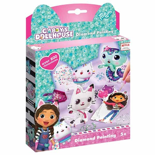 Totum Gabby's Dollhouse diamond painting kit - British product