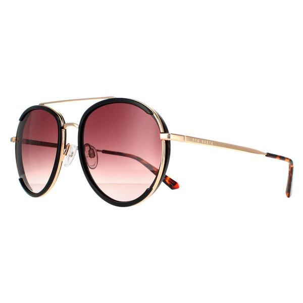Ted Baker Gaia aviator sunglasses black gradient - British product