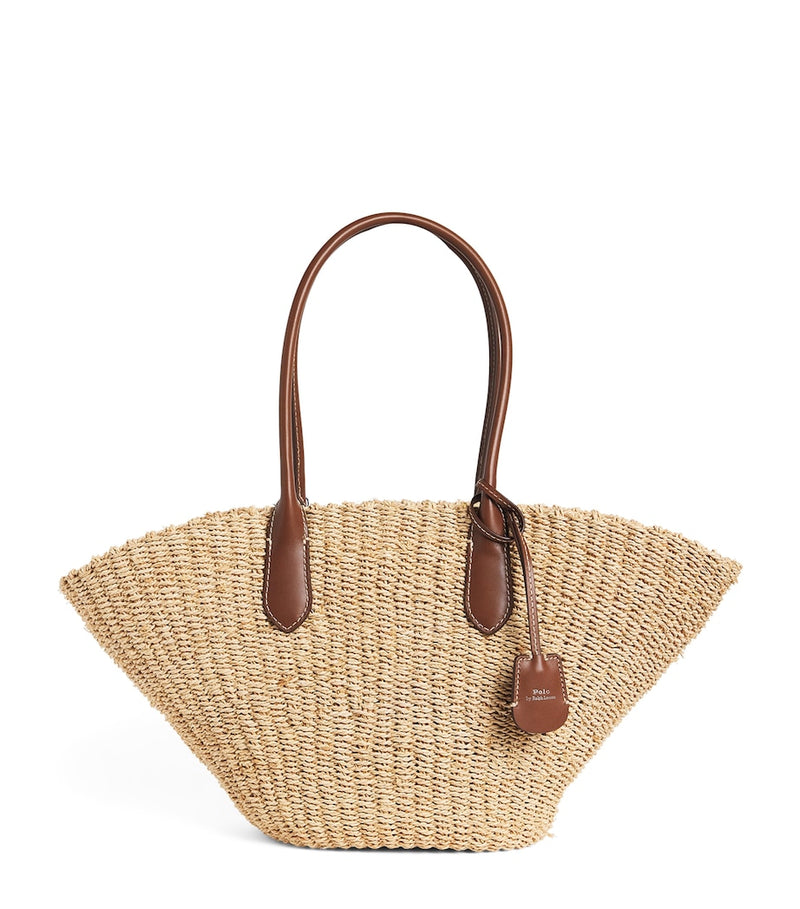 Polo Ralph Lauren medium raffia tote bag, UK version