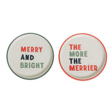 Habitat Christmas Slogan Side Plate Assort GOODS Sainsburys   