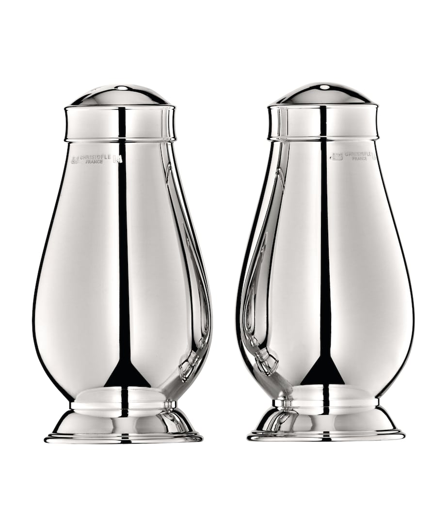 Christofle Albi silver-plated salt and pepper shakers - British product