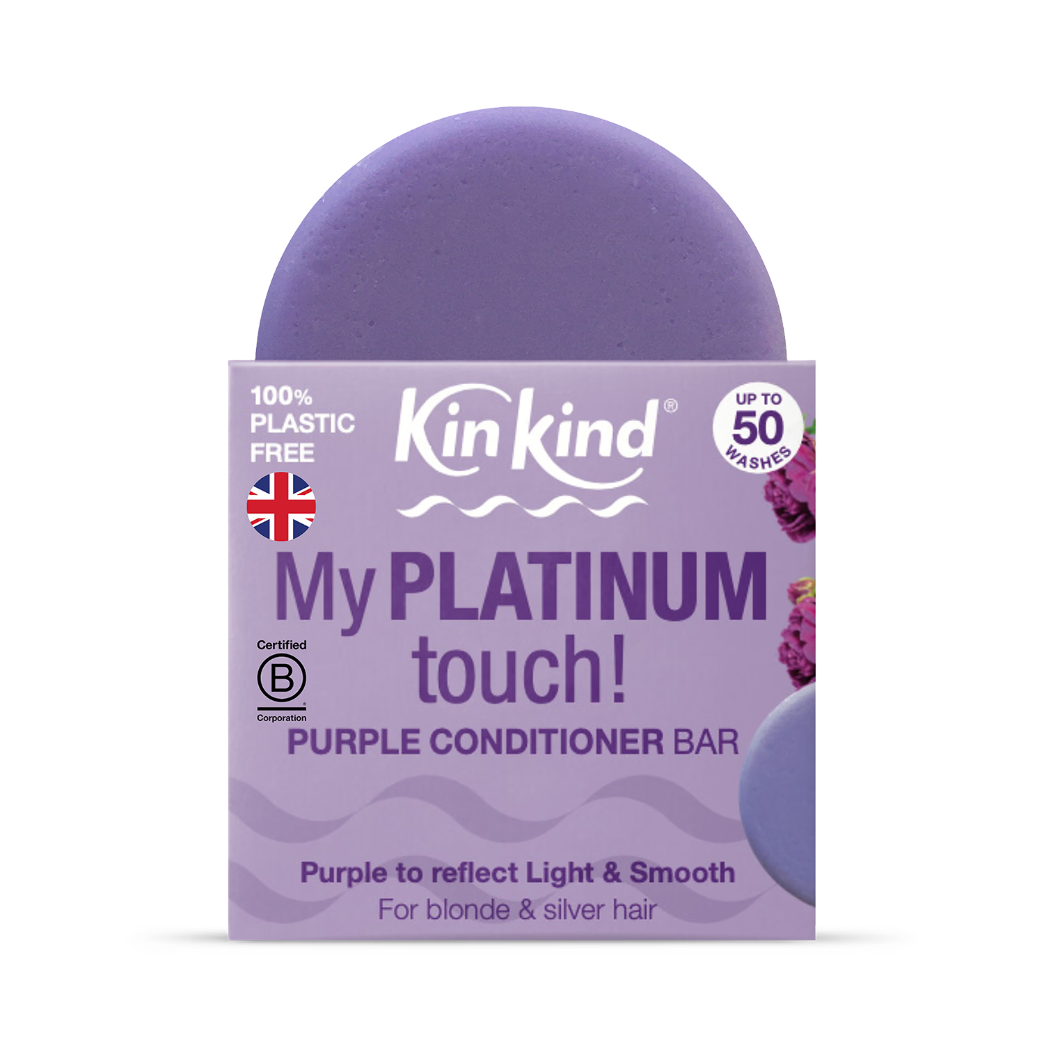 KinKind purple conditioner bar 40g, UK version