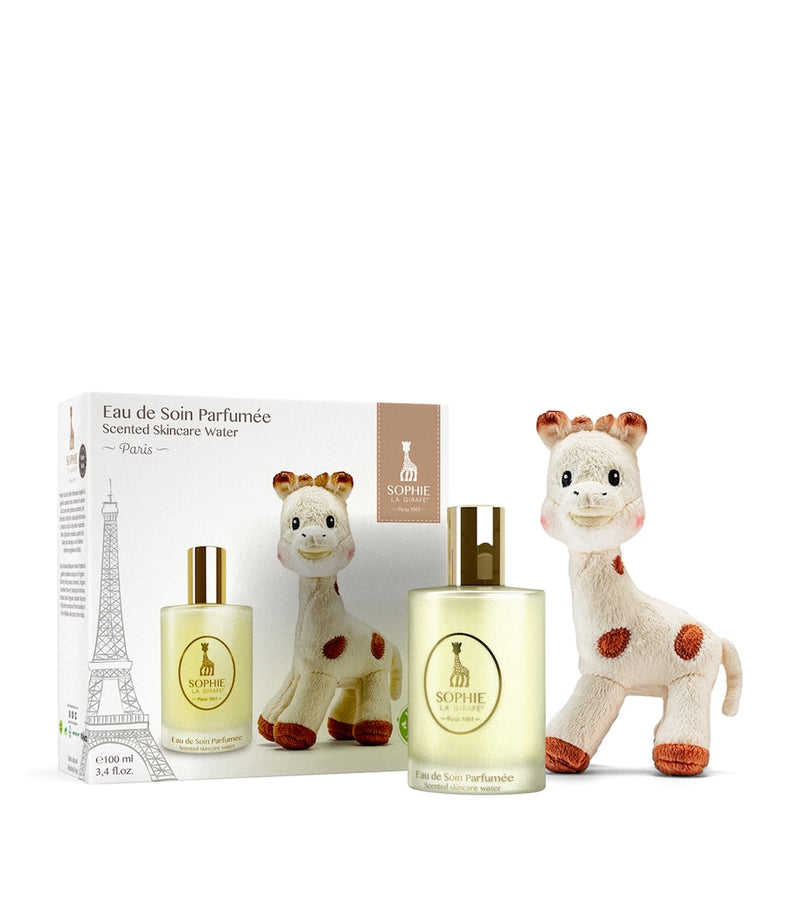 Sophie La Girafe skincare water and plush toy set 100ml (British brand)