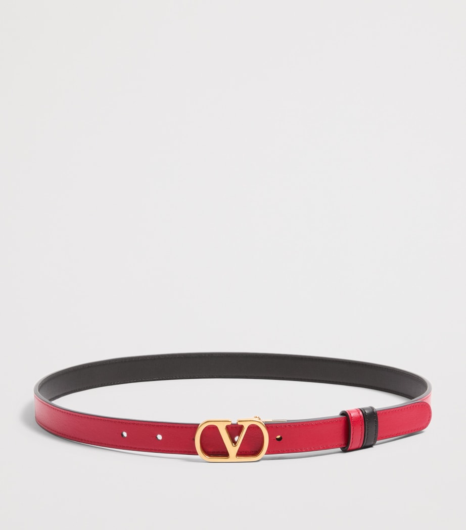 Valentino Garavani leather reversible VLogo Signature belt, UK version