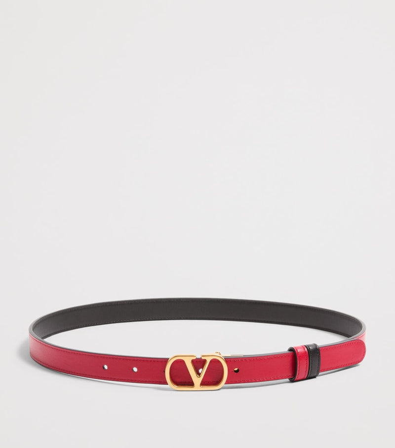 Valentino Garavani leather reversible VLogo Signature belt, UK version