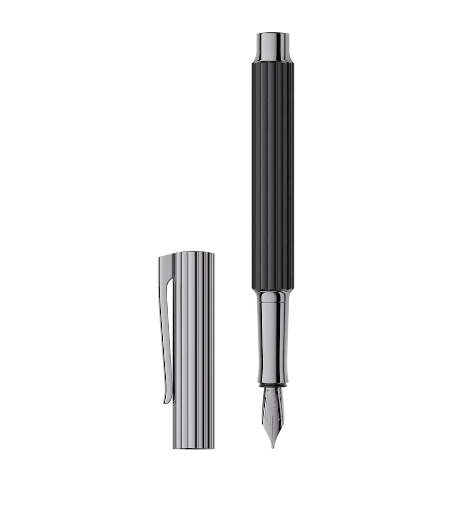 Graf von Faber-Castell ebony wood bloom fountain pen, UK version