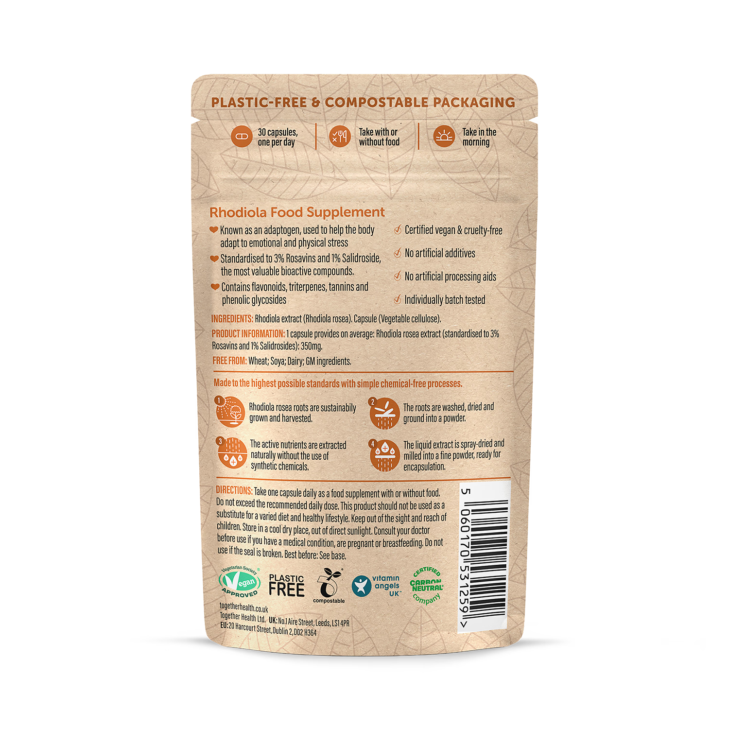 Together Health Rhodiola 30 capsules - British product