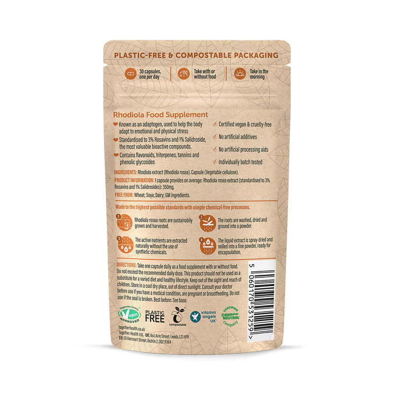 Together Health Rhodiola 30 capsules - British product