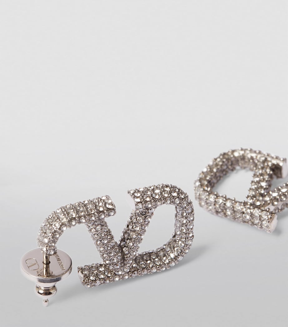 Valentino Garavani VLogo Signature Strass earrings, UK version