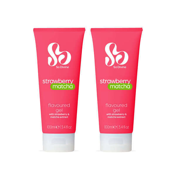 So Divine strawberry matcha lubricant 100ml twinpack - British product