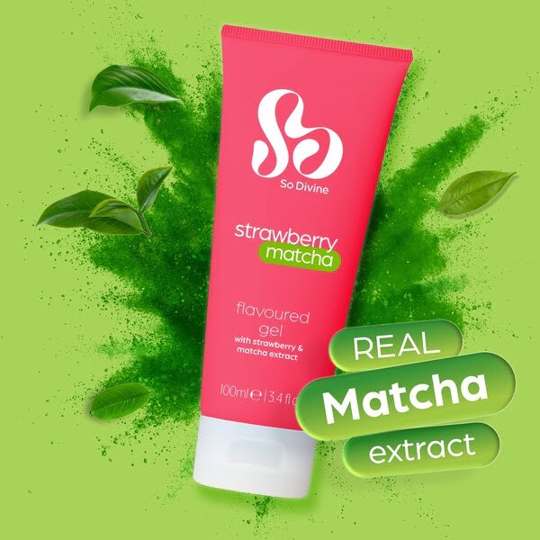 So Divine strawberry matcha lubricant 100ml twinpack - British product