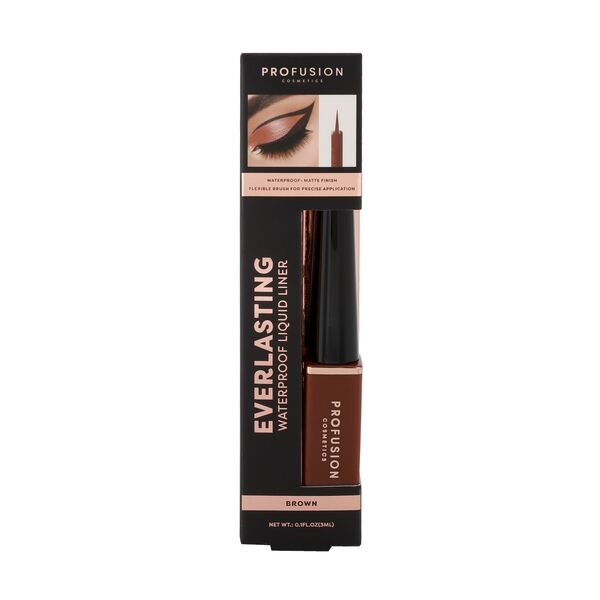 Profusion Cosmetics Everlasting Eyeliner - Brown 3ml GOODS Superdrug   