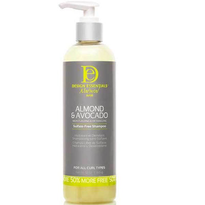Superdrug Design Essentials Almond & Avocado Detangling Shampoo- Kjøp online hos McGrocer