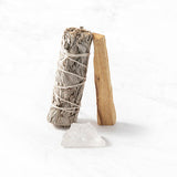 Myga Smudge Ritual Set Clear Quartz, imported from the UK