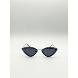 SVNX diamante cat-eye sunglasses in black - British product