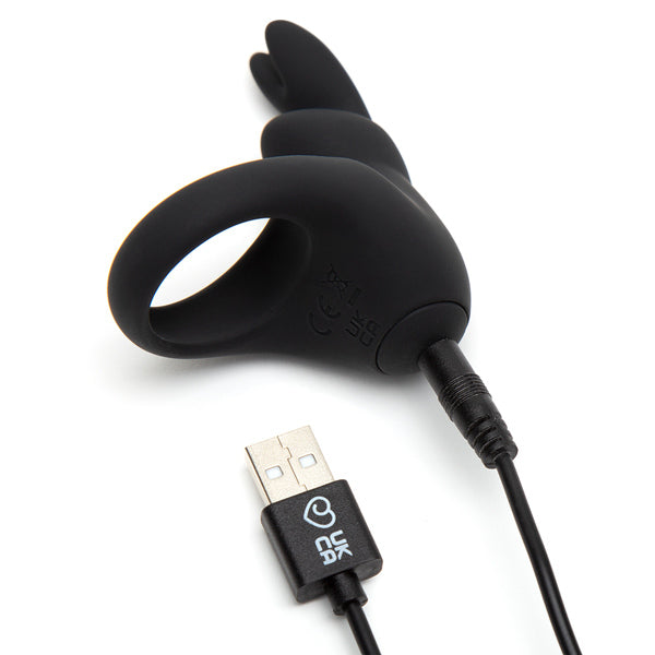 Happy Rabbit vibrating rabbit cock ring black - British product
