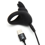 Happy Rabbit vibrating rabbit cock ring black - British product