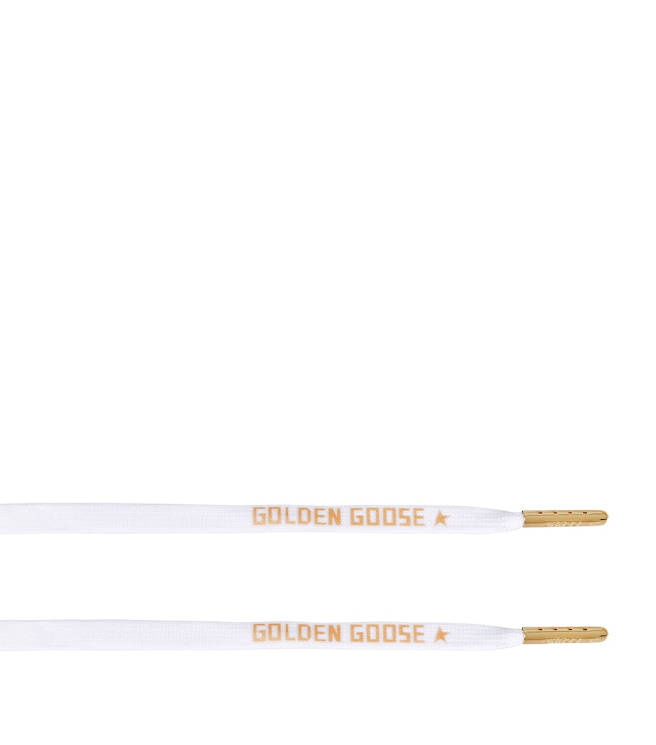 Golden Goose logo print shoe laces accessory - British product