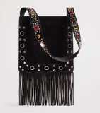 Valentino Garavani medium suede Nellcôte cross-body bag, imported from the UK