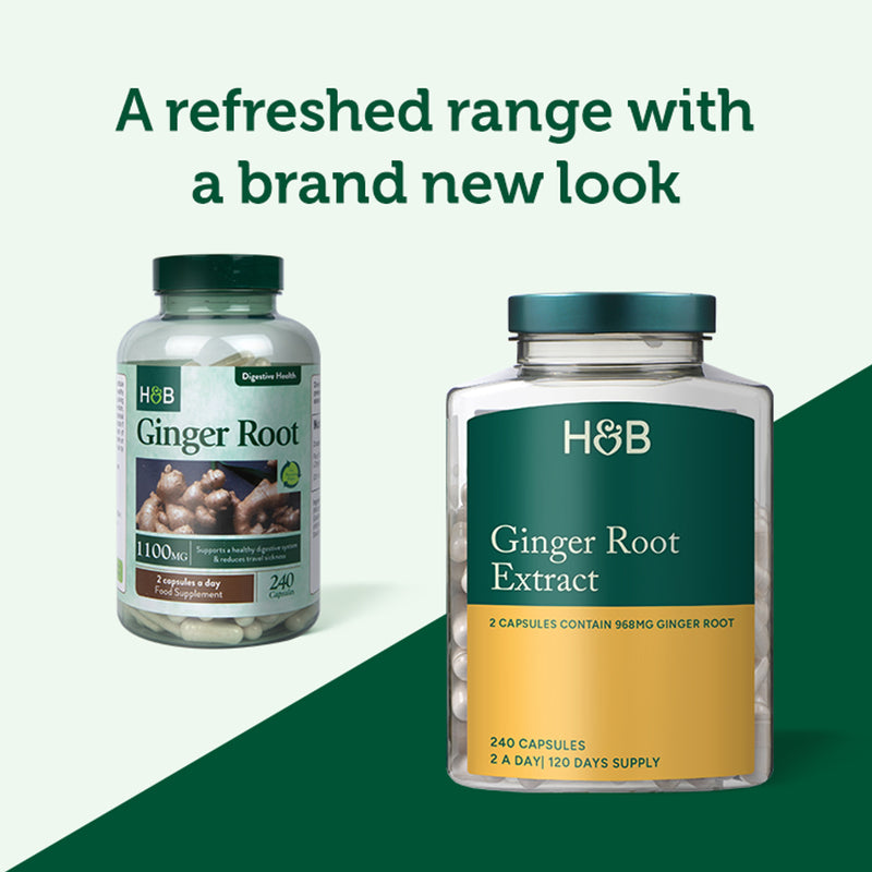Holland & Barrett ginger root extract capsules 240 count, UK version