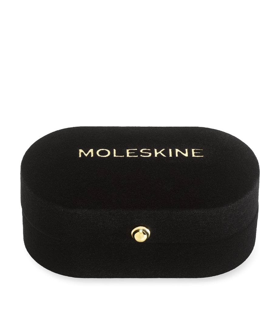 Moleskine gold-plated H notebook charm, imported from the UK
