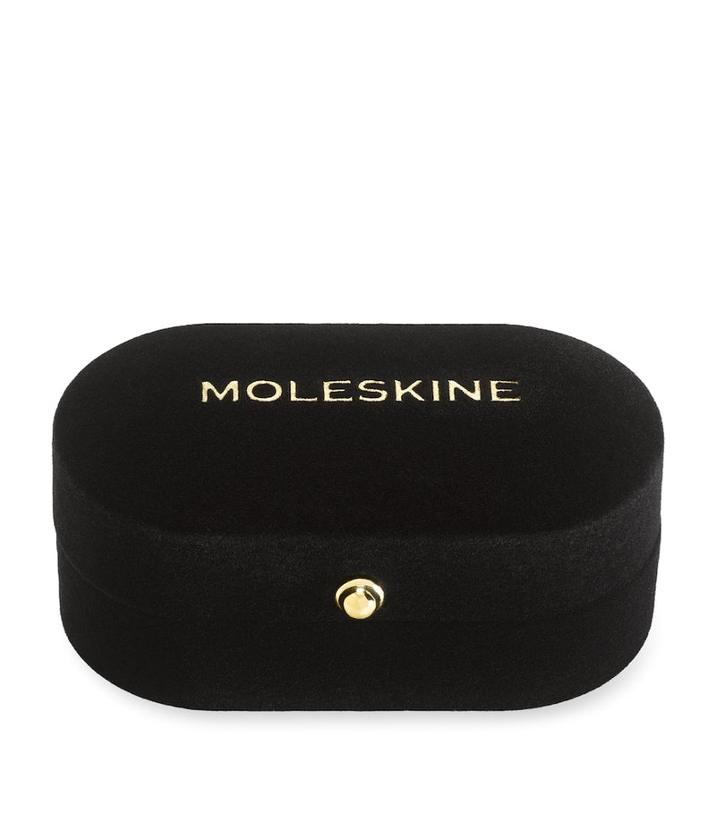 Moleskine gold-plated H notebook charm, imported from the UK
