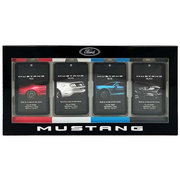 Mustang fragrance gift set 4 piece pocket spray 4x20ml (British brand)