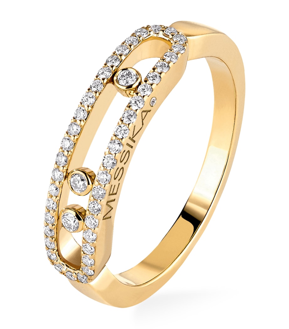 Messika Move Classique diamond ring in 18k yellow gold - British product