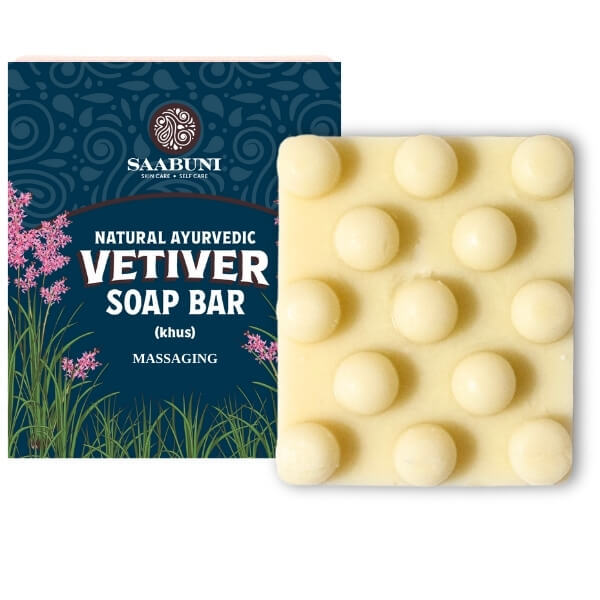 Saabuni Vetiver massaging soap bar 90g - British product