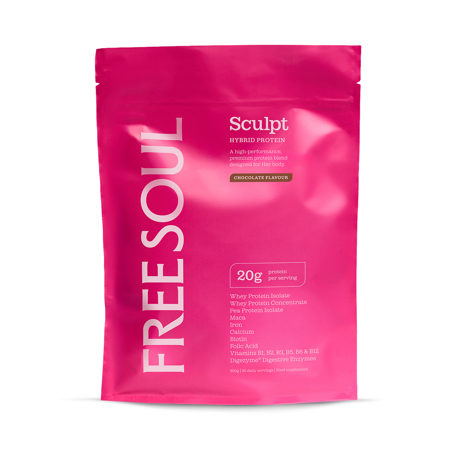 Free Soul Sculpt Hybrid Protein Chocolate 250g - British product